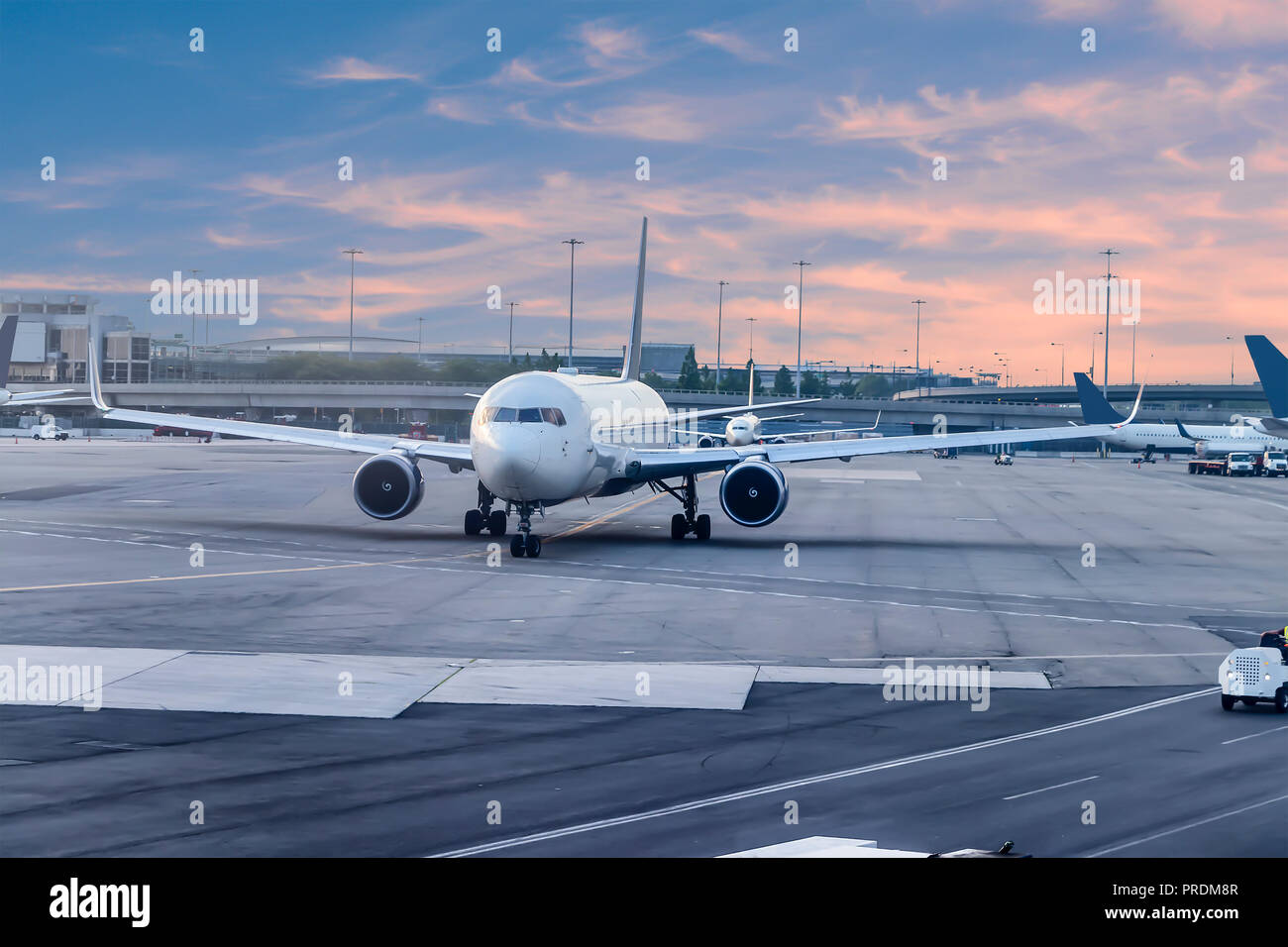 Ready Take Off Airplane ready to take off in international airport Stock Photo - Alamy