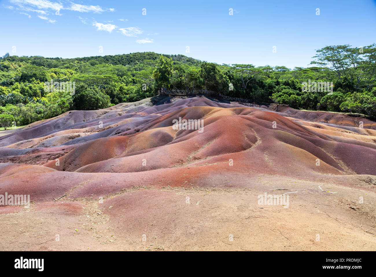 Mauritius, Seven coloured Earths, Chamarel Stock Photo