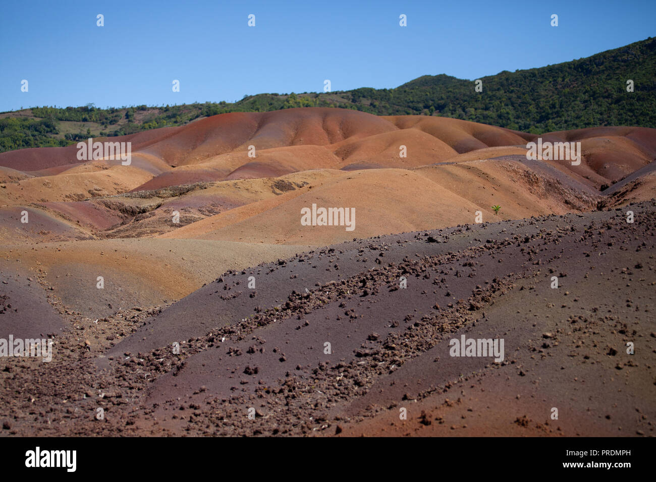 Mauritius, Seven coloured Earths, Chamarel Stock Photo