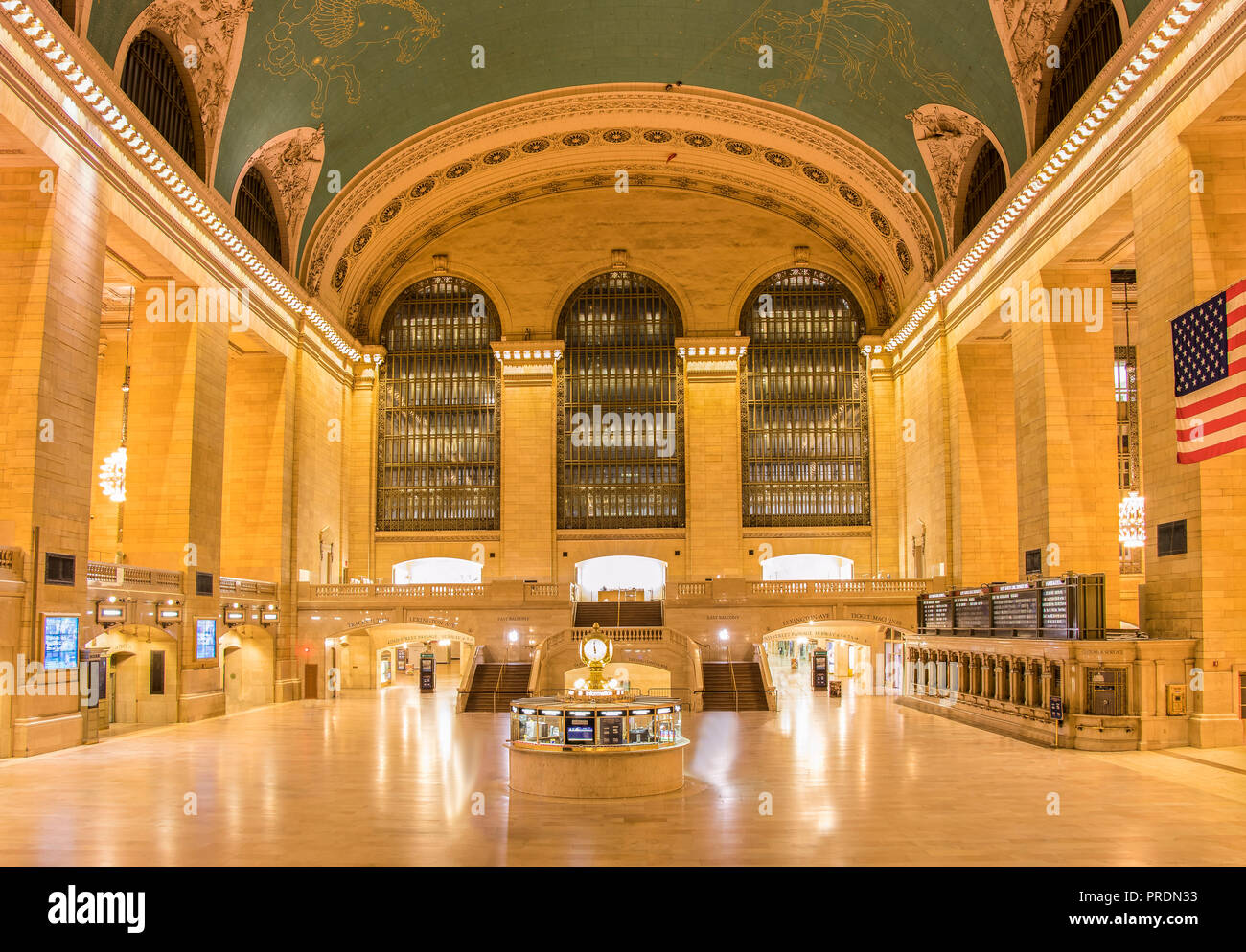 New York City, USA - June 12, 2017: View of the Grand Central Station at night. Stock Photo