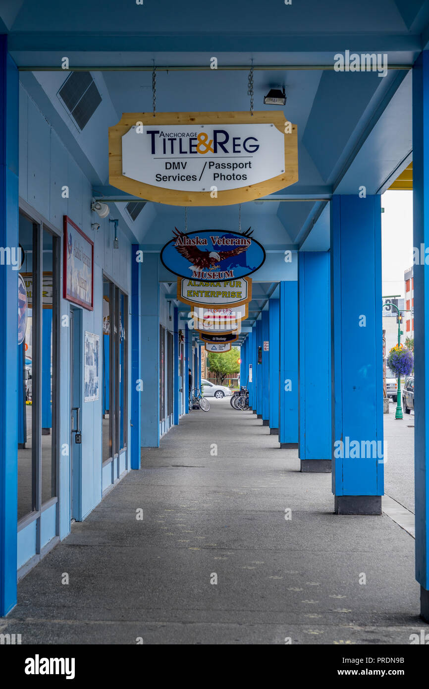 Downtown anchorage street hires stock photography and images Alamy