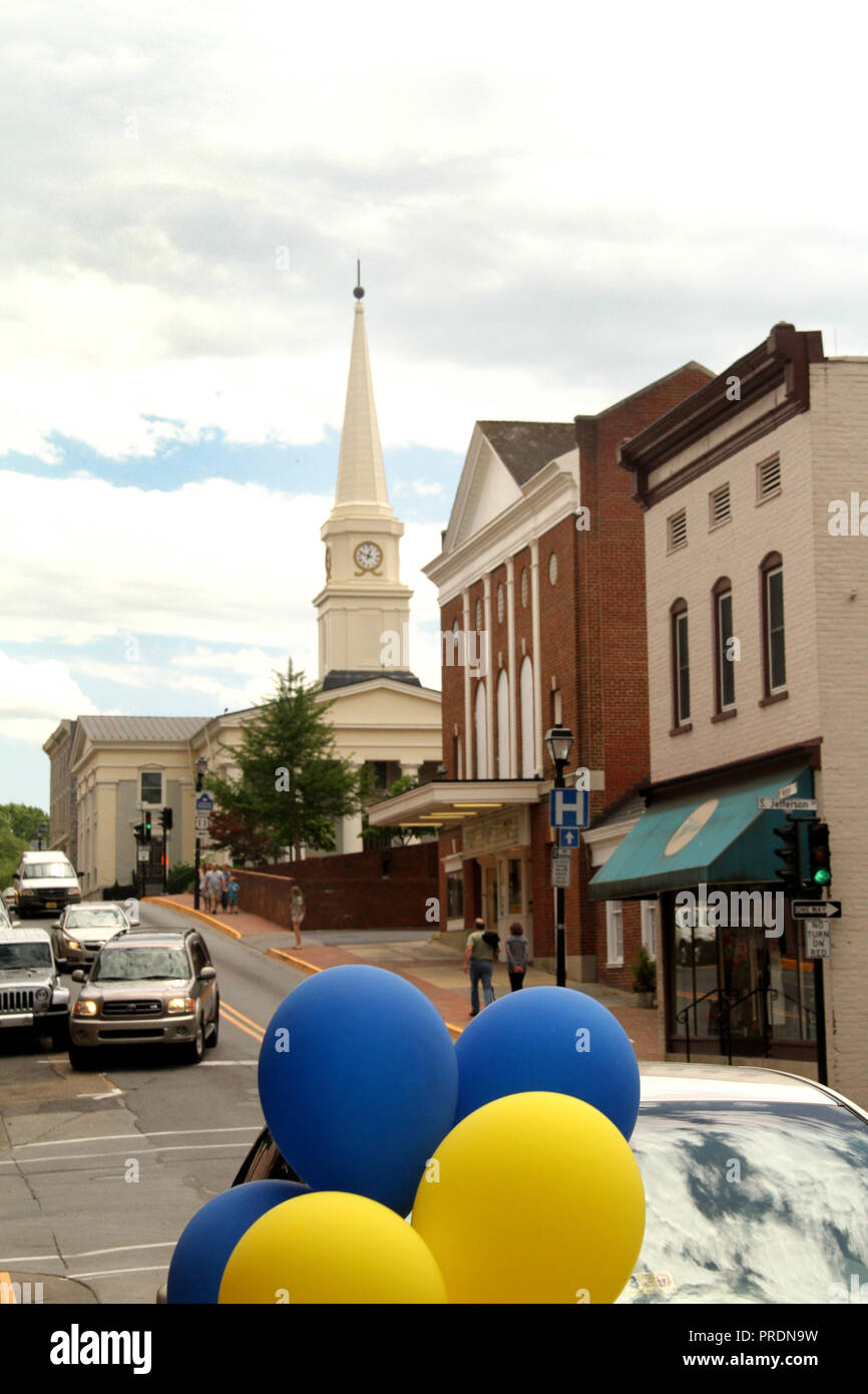 Downtown Lexington, Virginia, USA Stock Photo