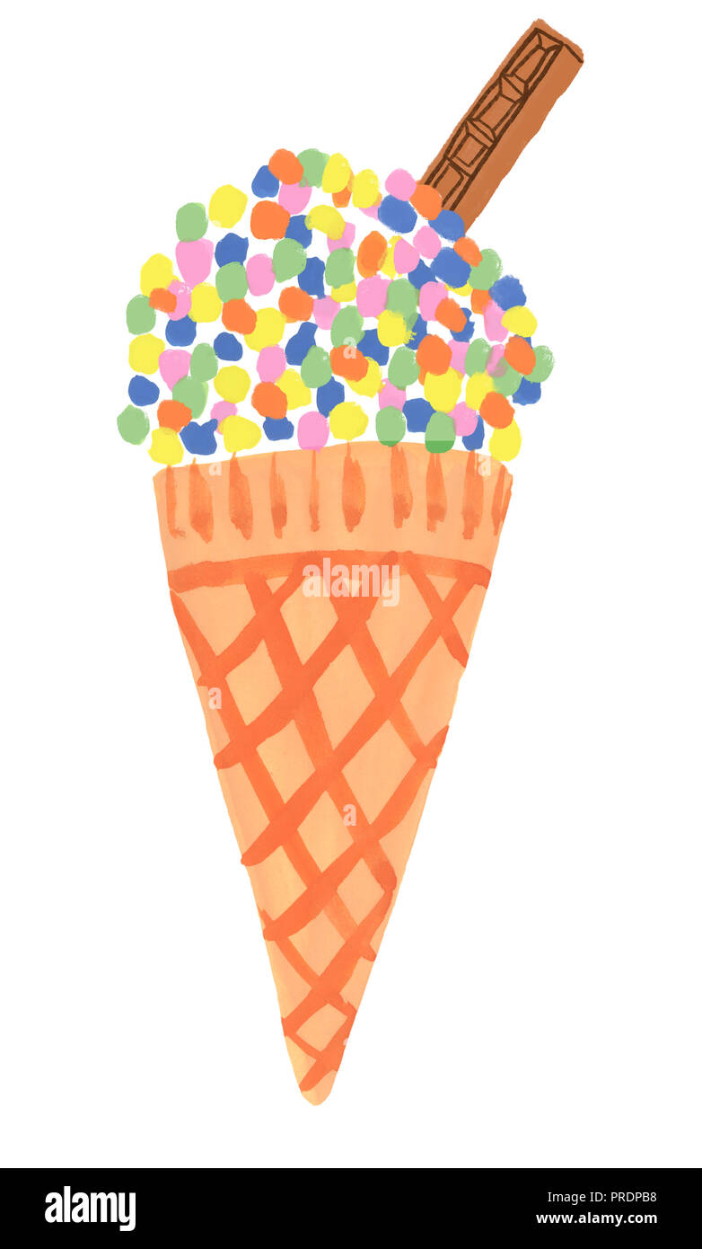 Colorful ice cream Stock Photo