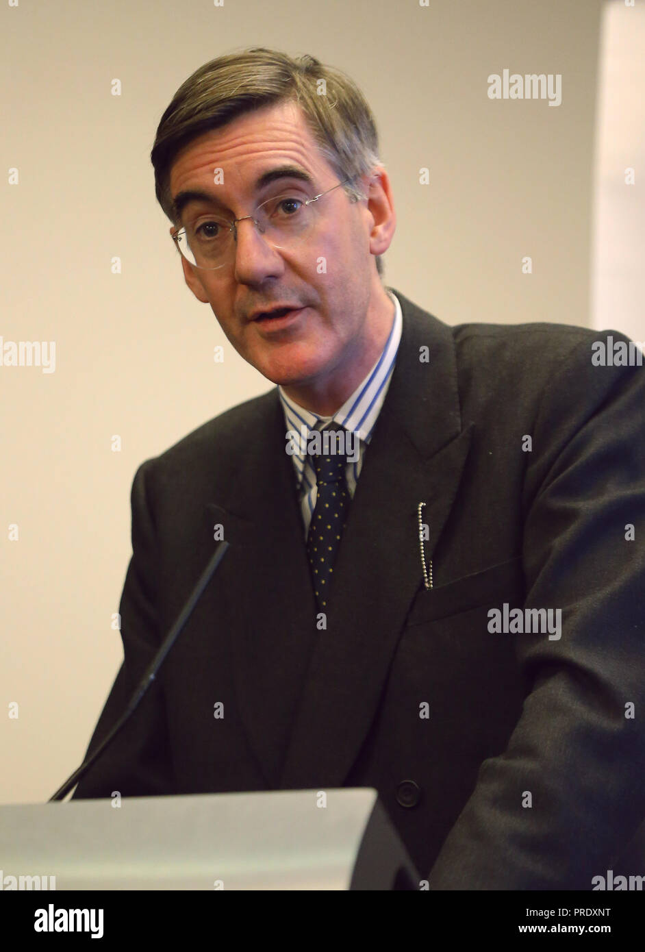 JACOB REES-MOGG MP, CONSERVATIVE MP 2018 Stock Photo - Alamy