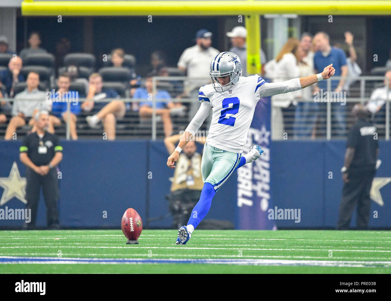 September 30, 2018 Dallas Cowboys kicker Brett Maher 2 during an NFL football game between the