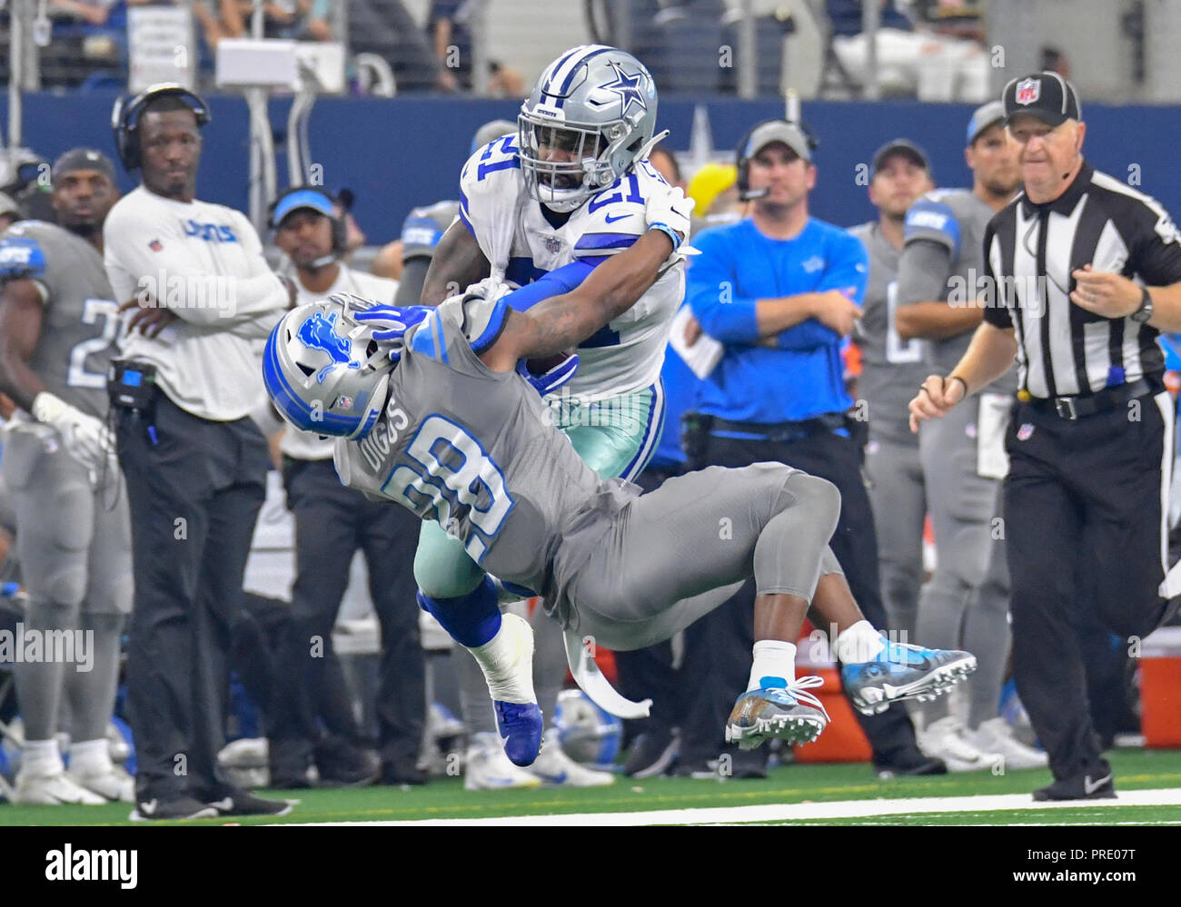 September 30, 2018: Dallas Cowboys Running Back Ezekiel Elliott #21 