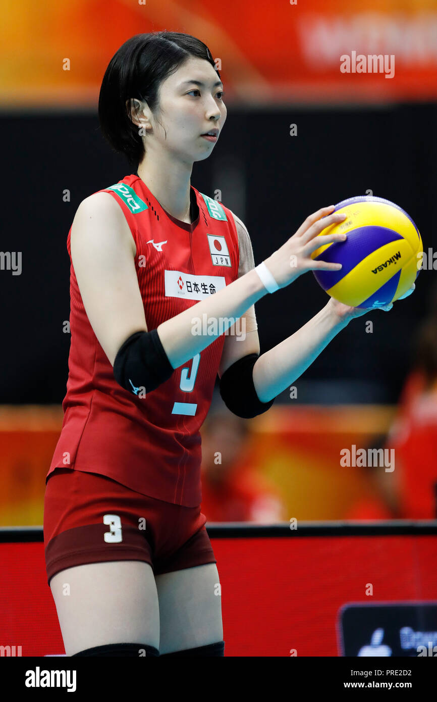 Kanagawa, Japan. 1st Oct, 2018. Nana Iwasaka (JPN) Volleyball FIVB Volleyball Women's World