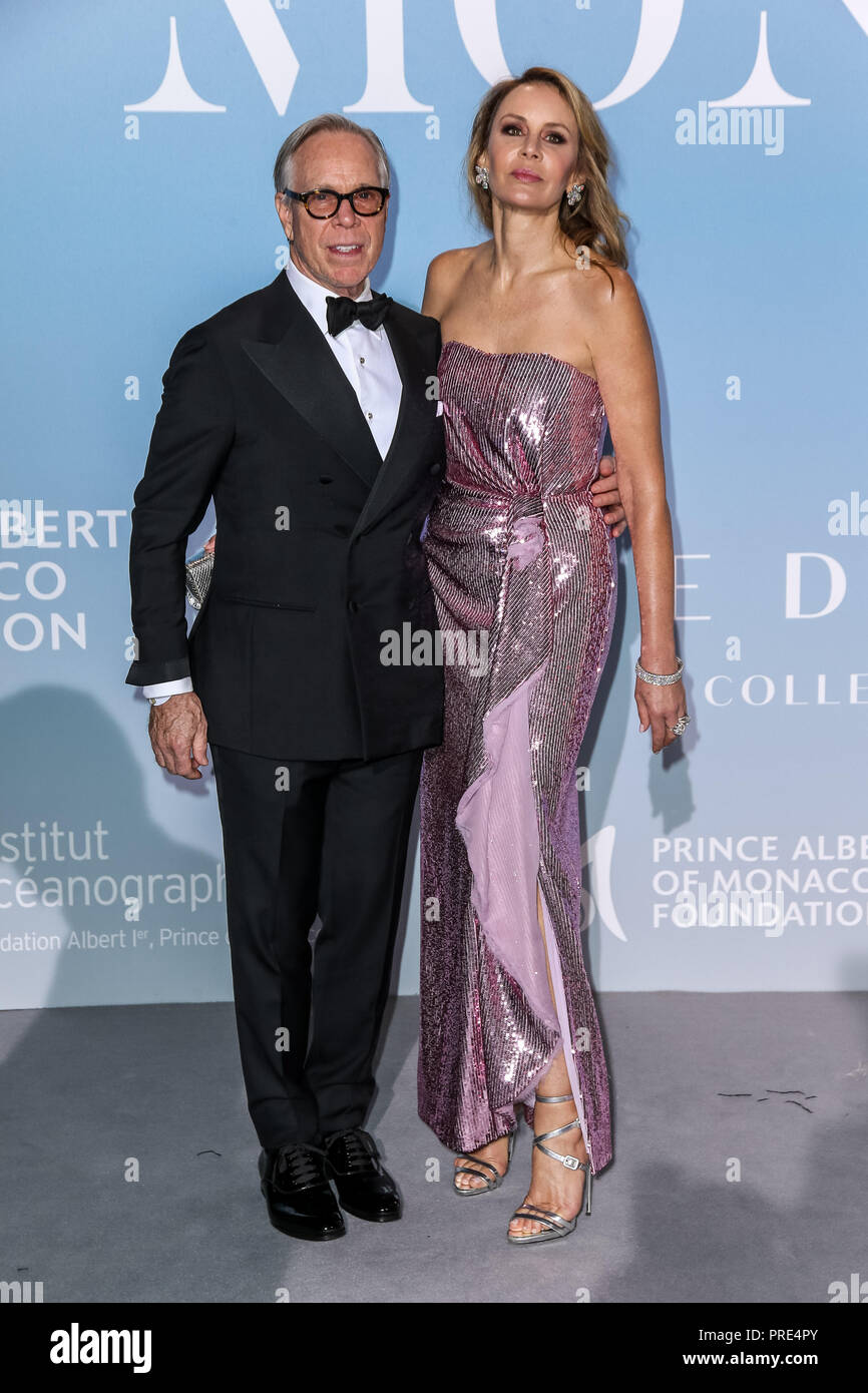 26.09.2018, Monaco: Tommy Hilfiger and Dee Hilfiger as guests at the Monte  Carlo Gala for