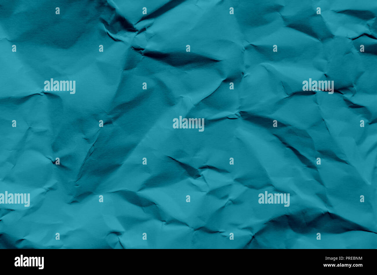 Blue Wrinkled Paper Stock Photo, Picture and Royalty Free Image