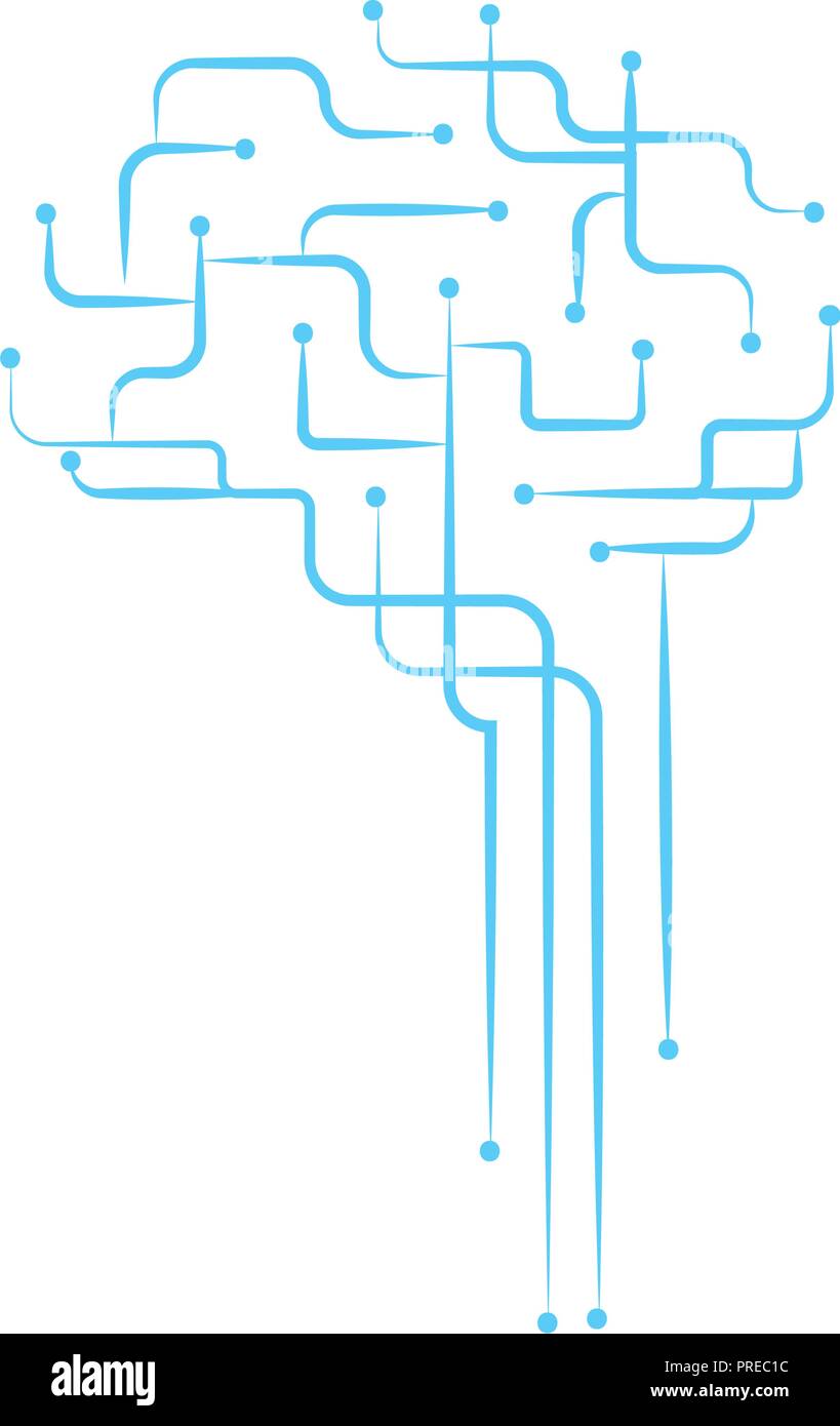Cloud braind connections Stock Vector