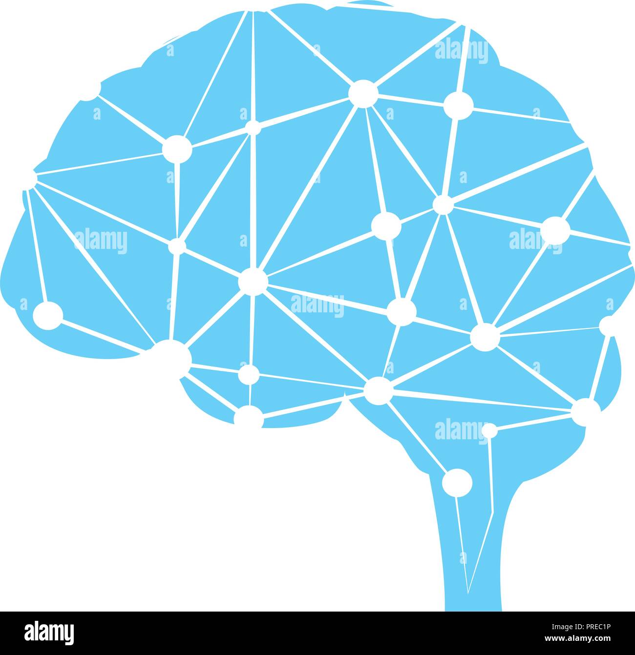 Cloud braind connections Stock Vector