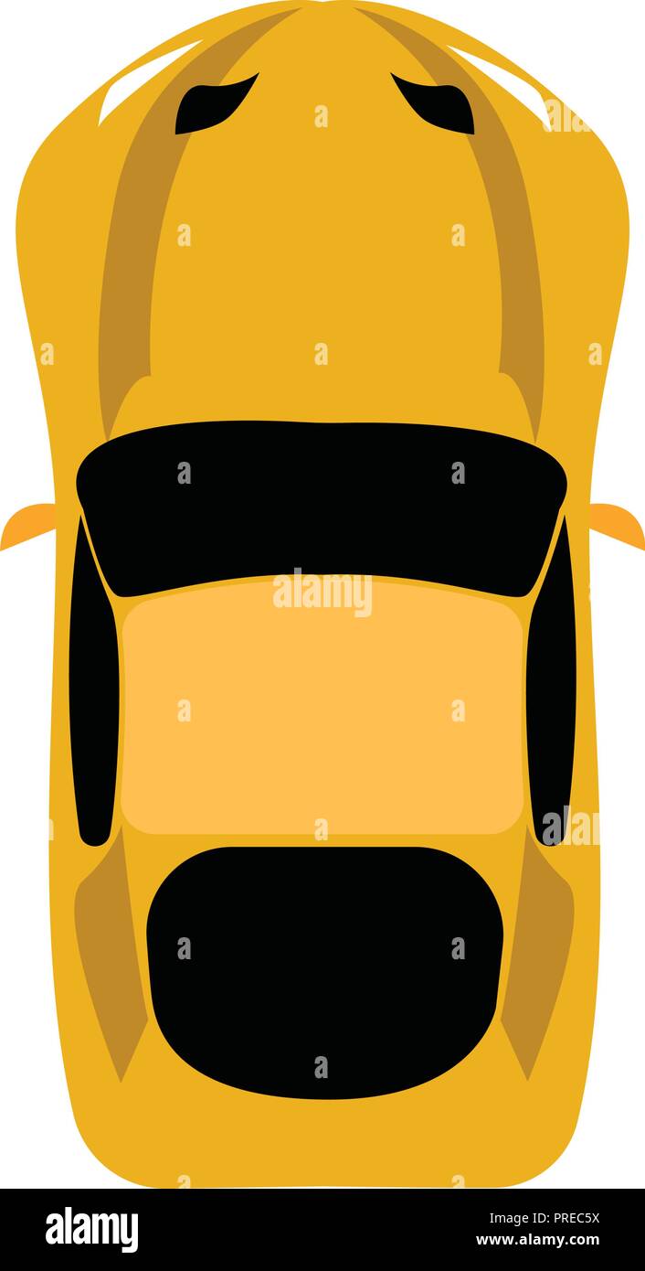 aerial view of a car Stock Vector