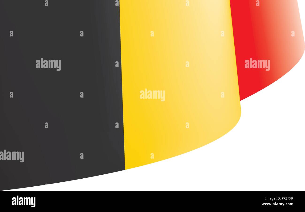 Belgium flag, vector illustration on a white background Stock Vector ...