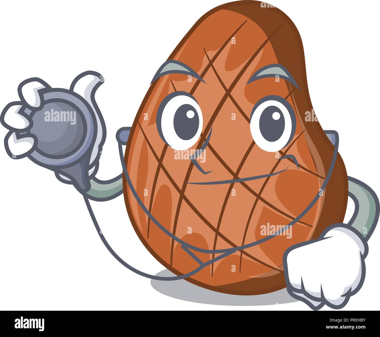 Doctor grilled beef steak on plate cartoon Stock Vector Image & Art - Alamy