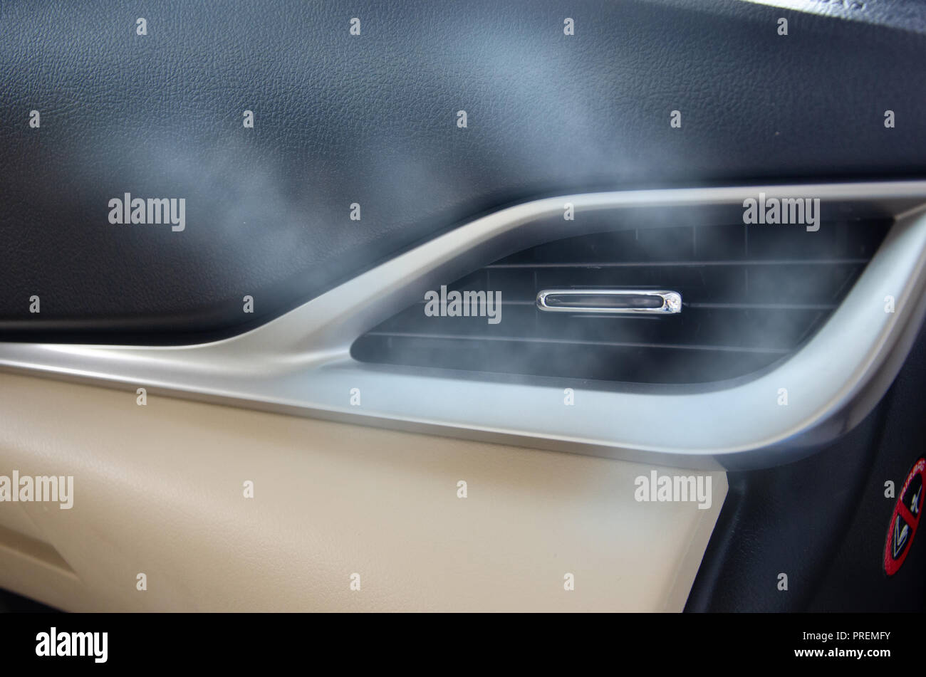 Interior car cabin, airconditioning car Stock Photo Alamy