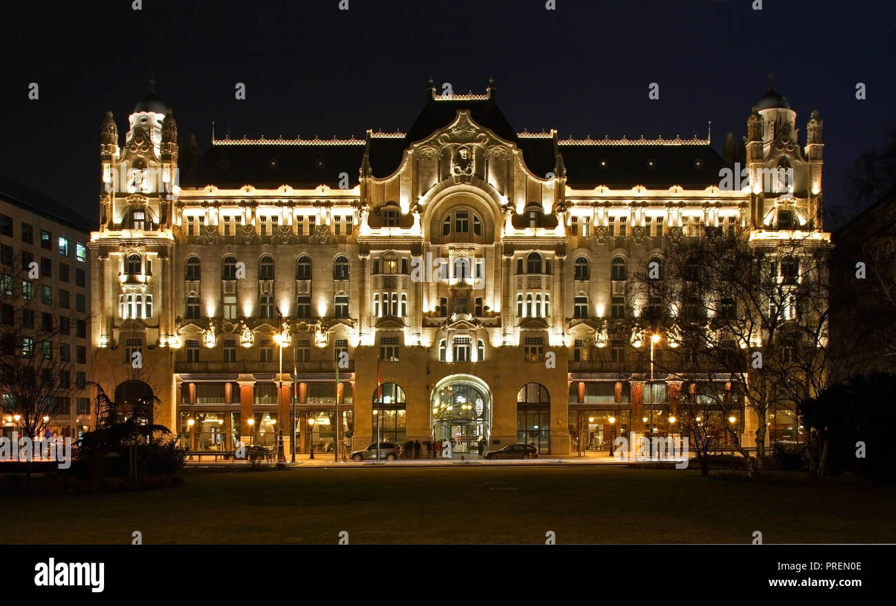 Gresham Palace in Budapest. Hungary Stock Photo
