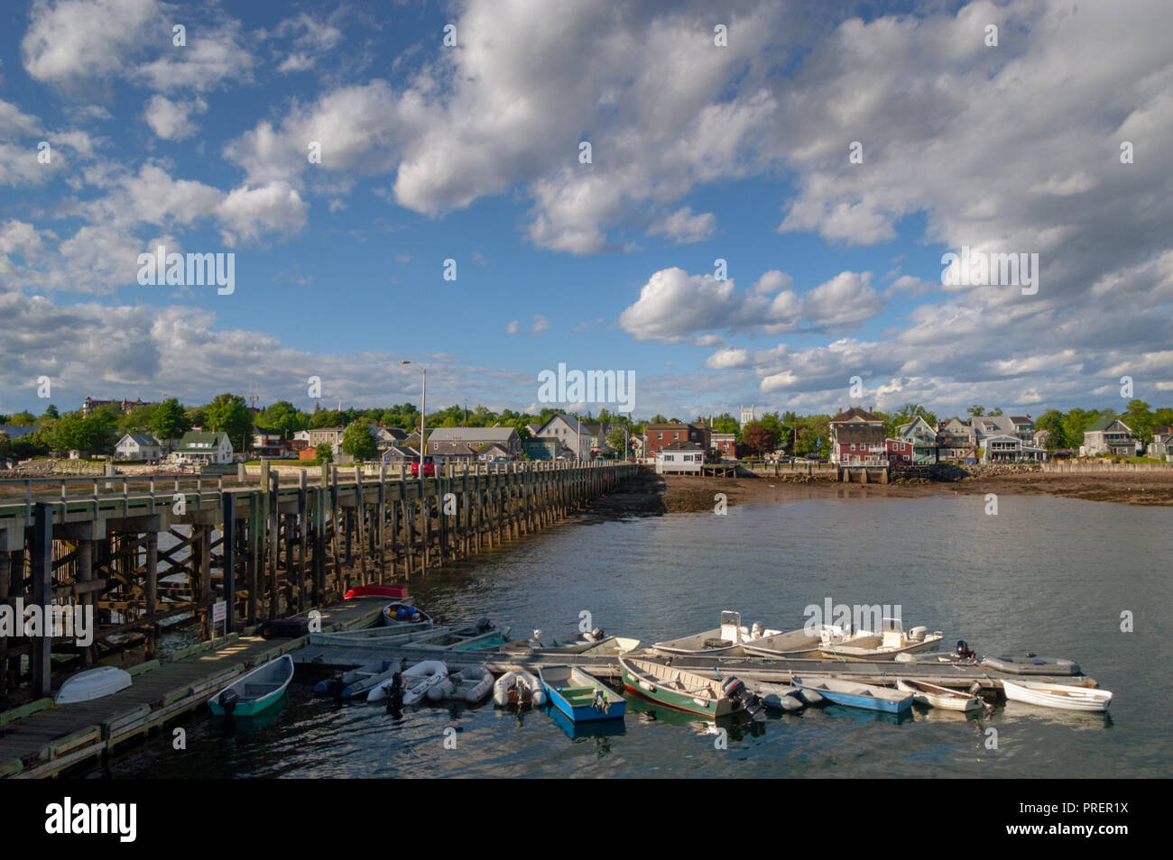 The harbor of St. Andrews, New Brunswick, Canada. Stock Photo