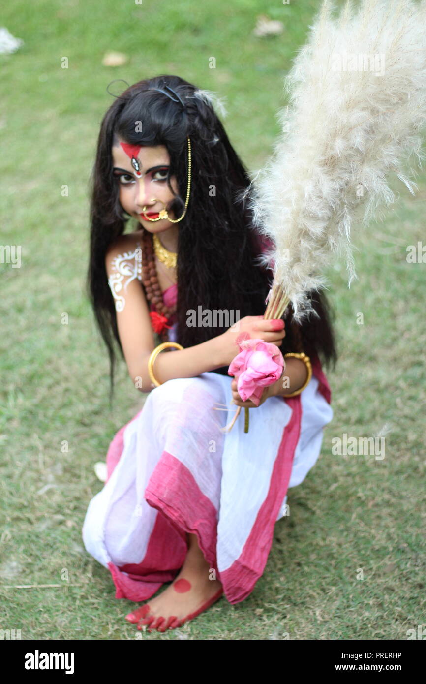 agomoni high resolution stock photography and images alamy https www alamy com durga in every girl image220987362 html