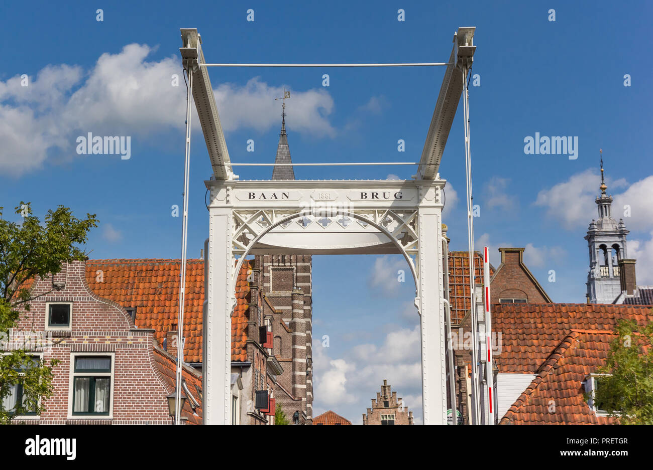 Historic bridge in the center of Edam, Holland Stock Photo