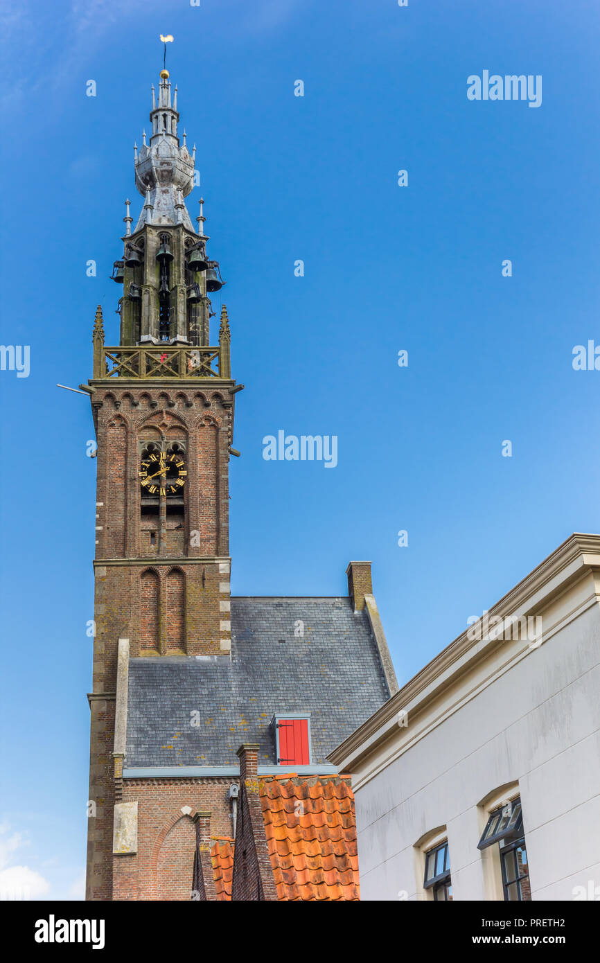Historic tower of the carillion of Edam, Holland Stock Photo