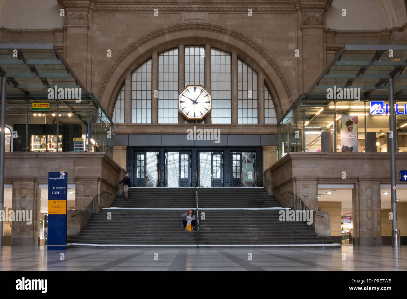 Leipzig germany main train station hi res stock photography and