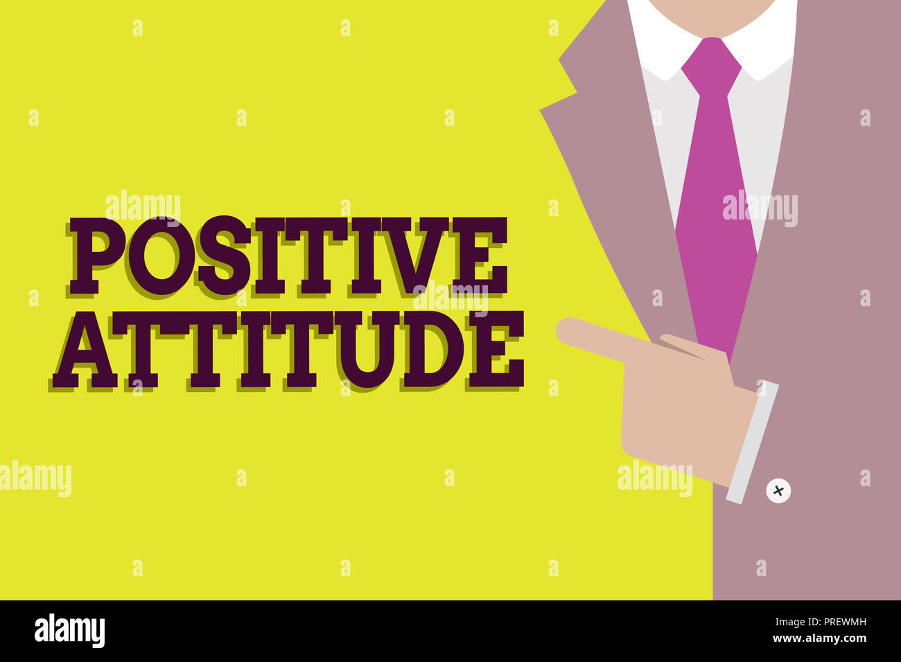 Handwriting text Positive Attitude. Concept meaning Being optimistic in ...