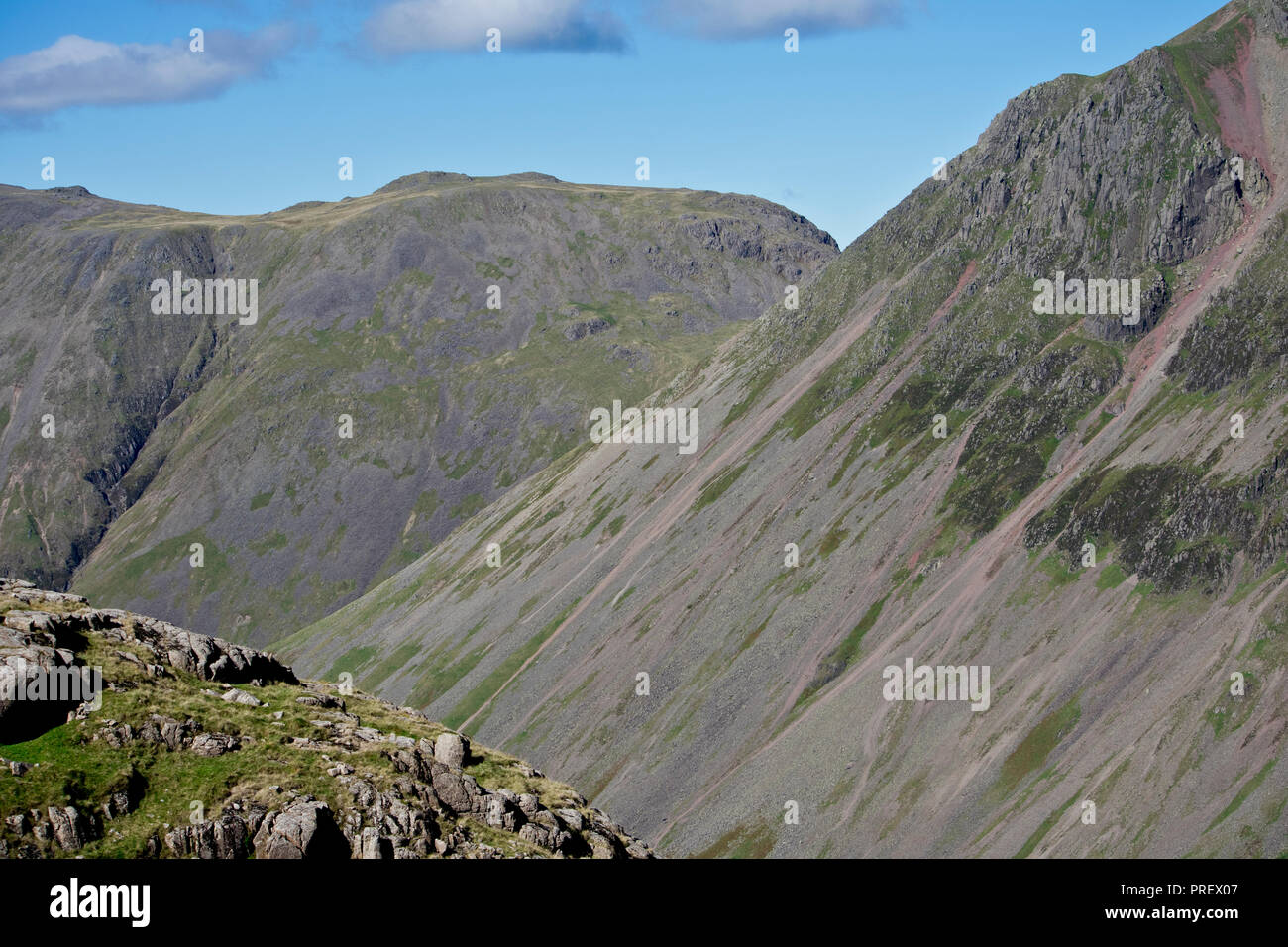 Great Gable and Kirk Fell, Cumbrian mountains, Lake District, UK Stock