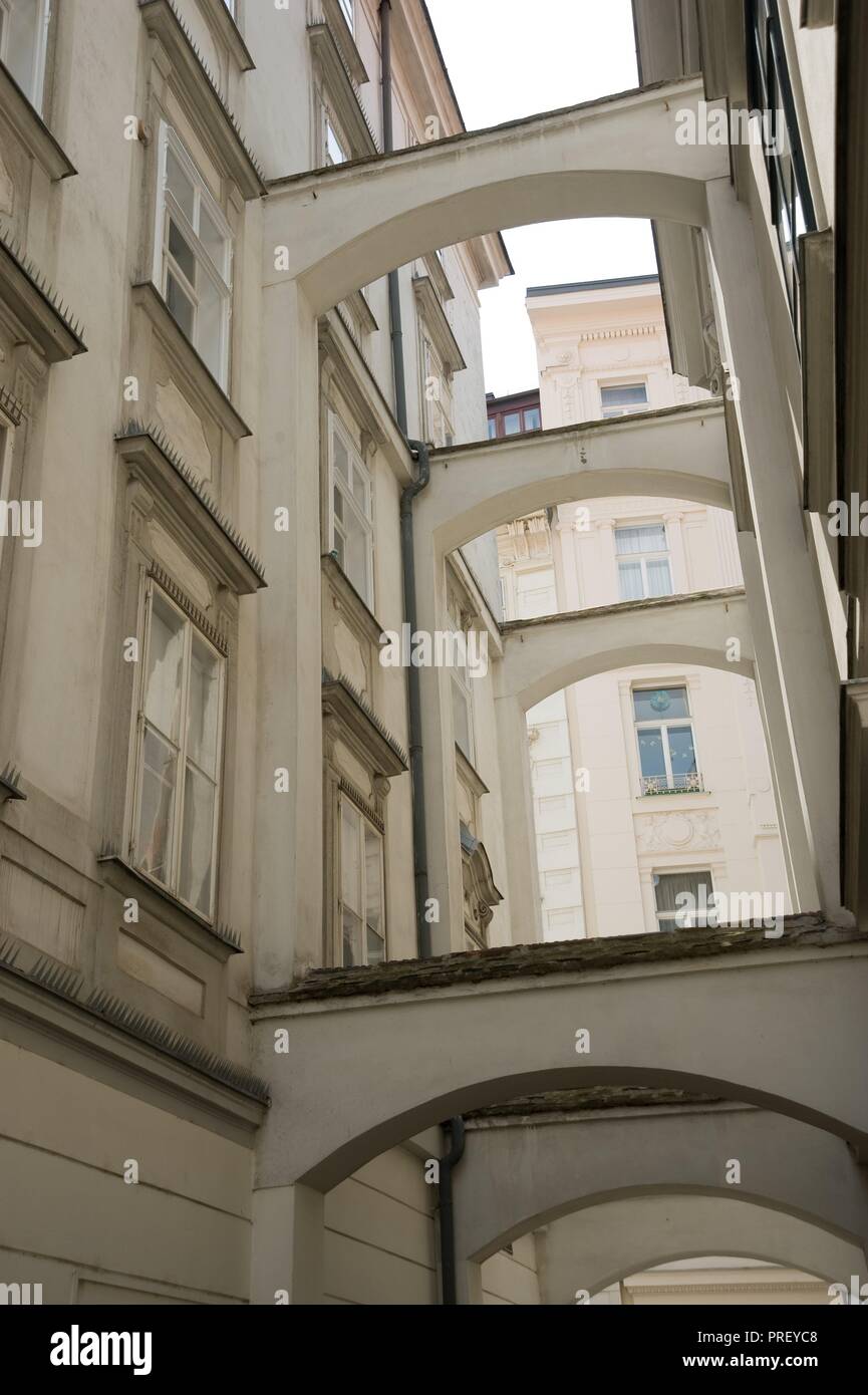 Wien, Blutgasse - Vienna, Blutgasse Stock Photo