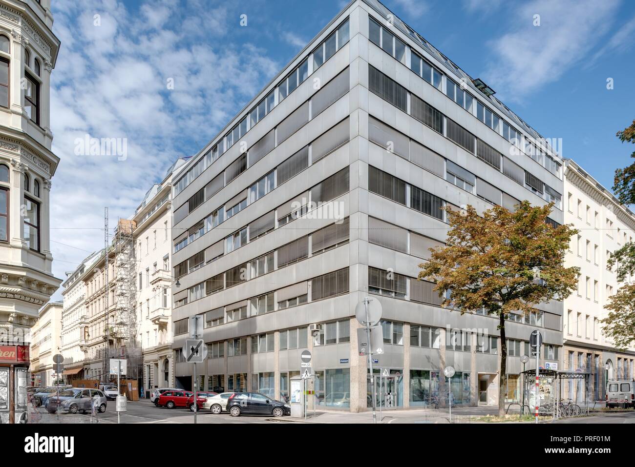 Wien, Bürogebäude Franz-Josefs-Kai 51 Stock Photo