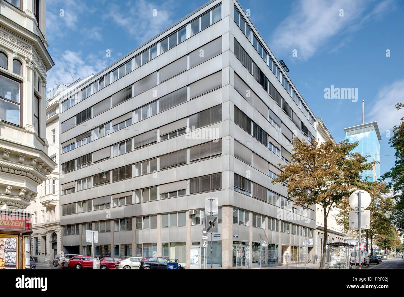 Wien bürogebäude franz josefs kai 51 hires stock photography and