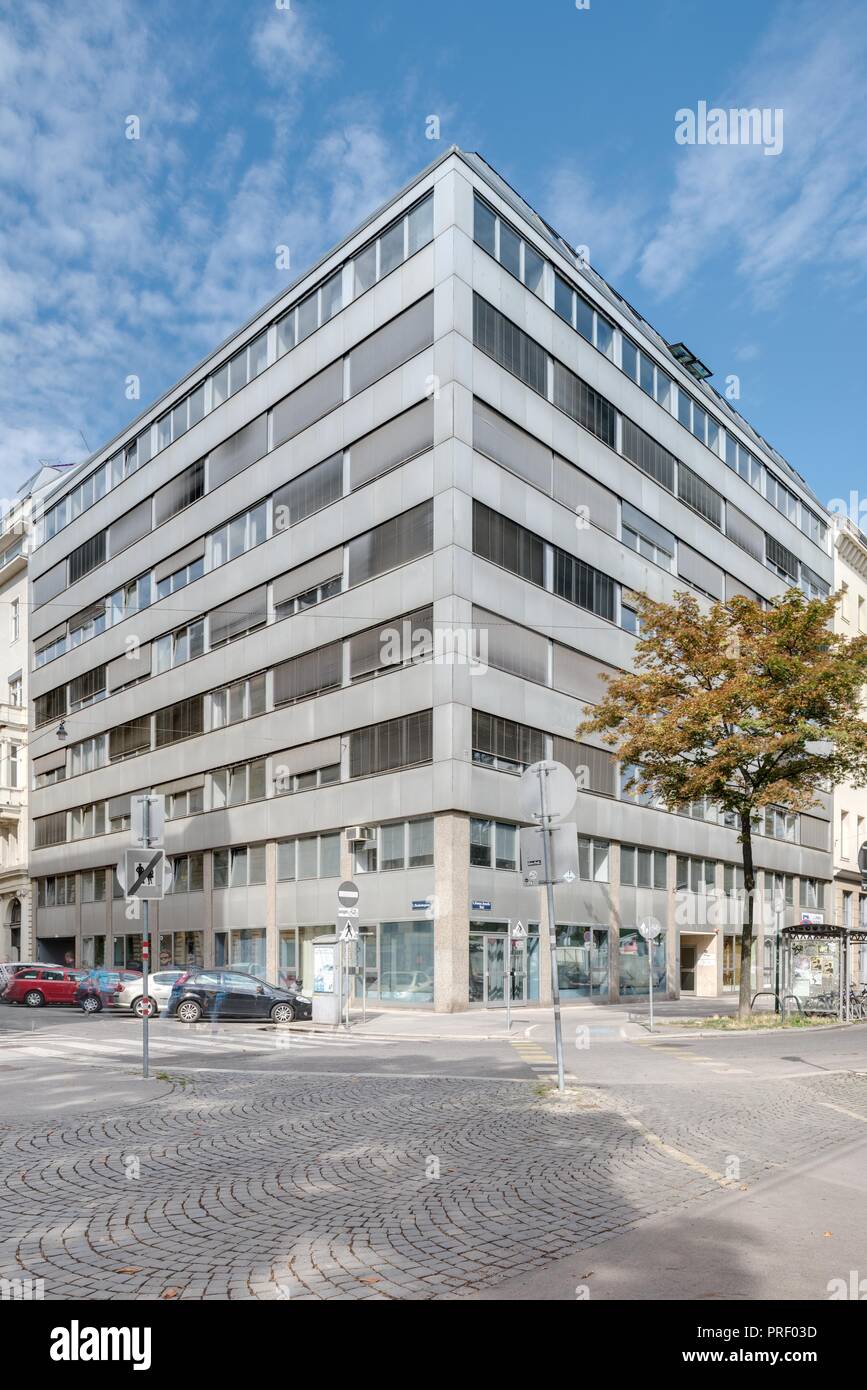 Wien, Bürogebäude Franz-Josefs-Kai 51 Stock Photo