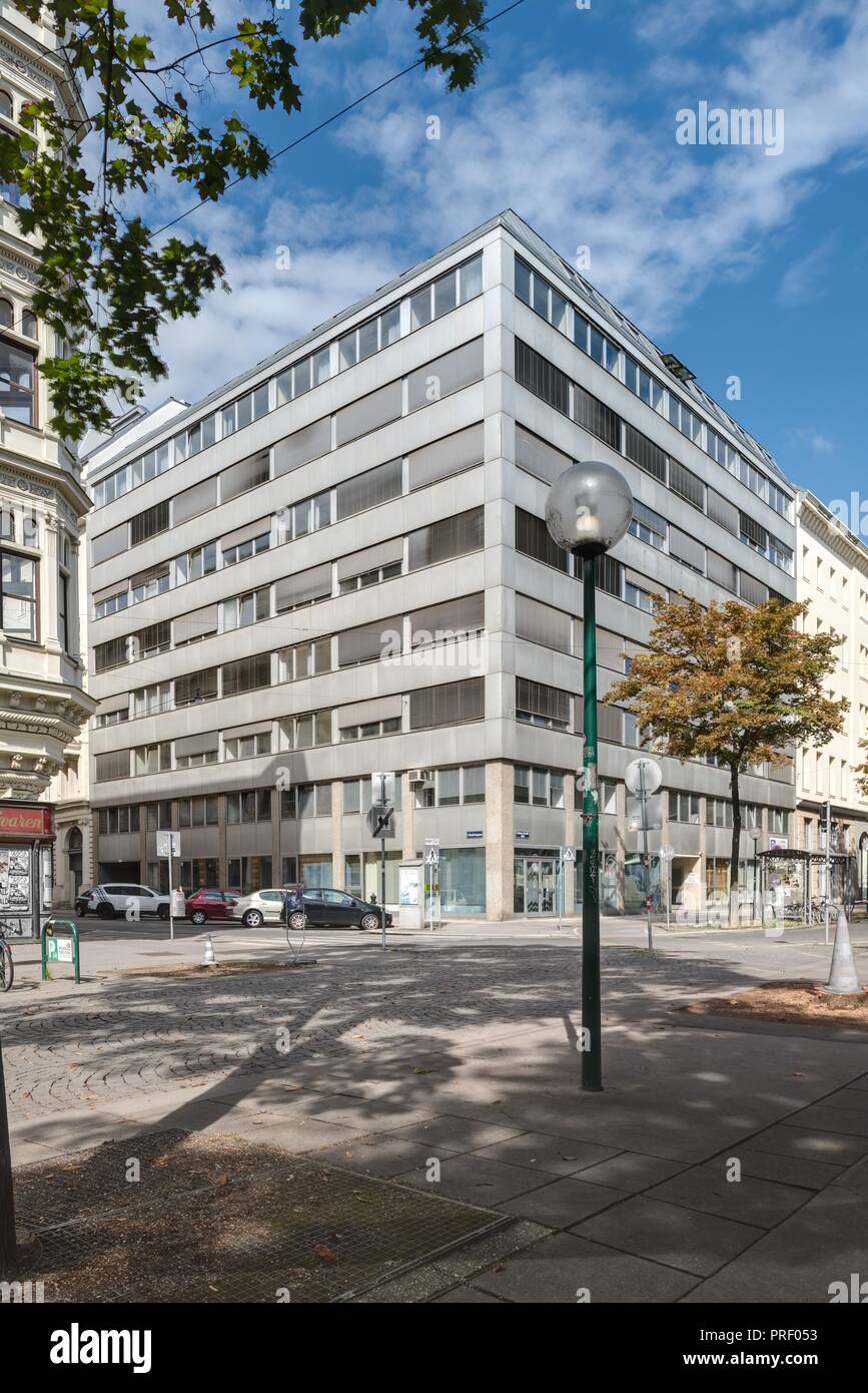 Wien, Bürogebäude Franz-Josefs-Kai 51 Stock Photo
