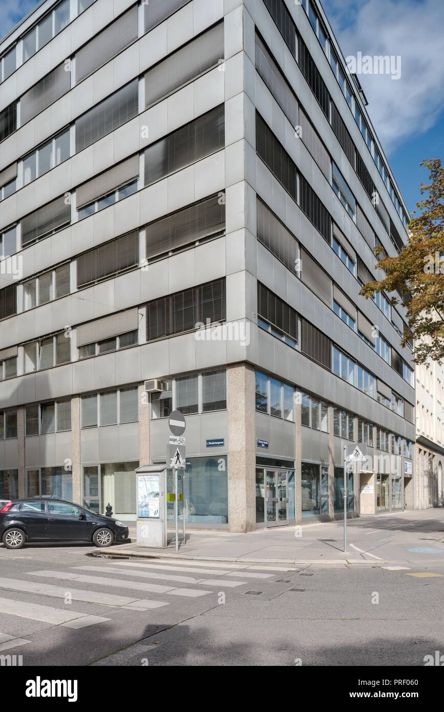 Wien, Bürogebäude Franz-Josefs-Kai 51 Stock Photo
