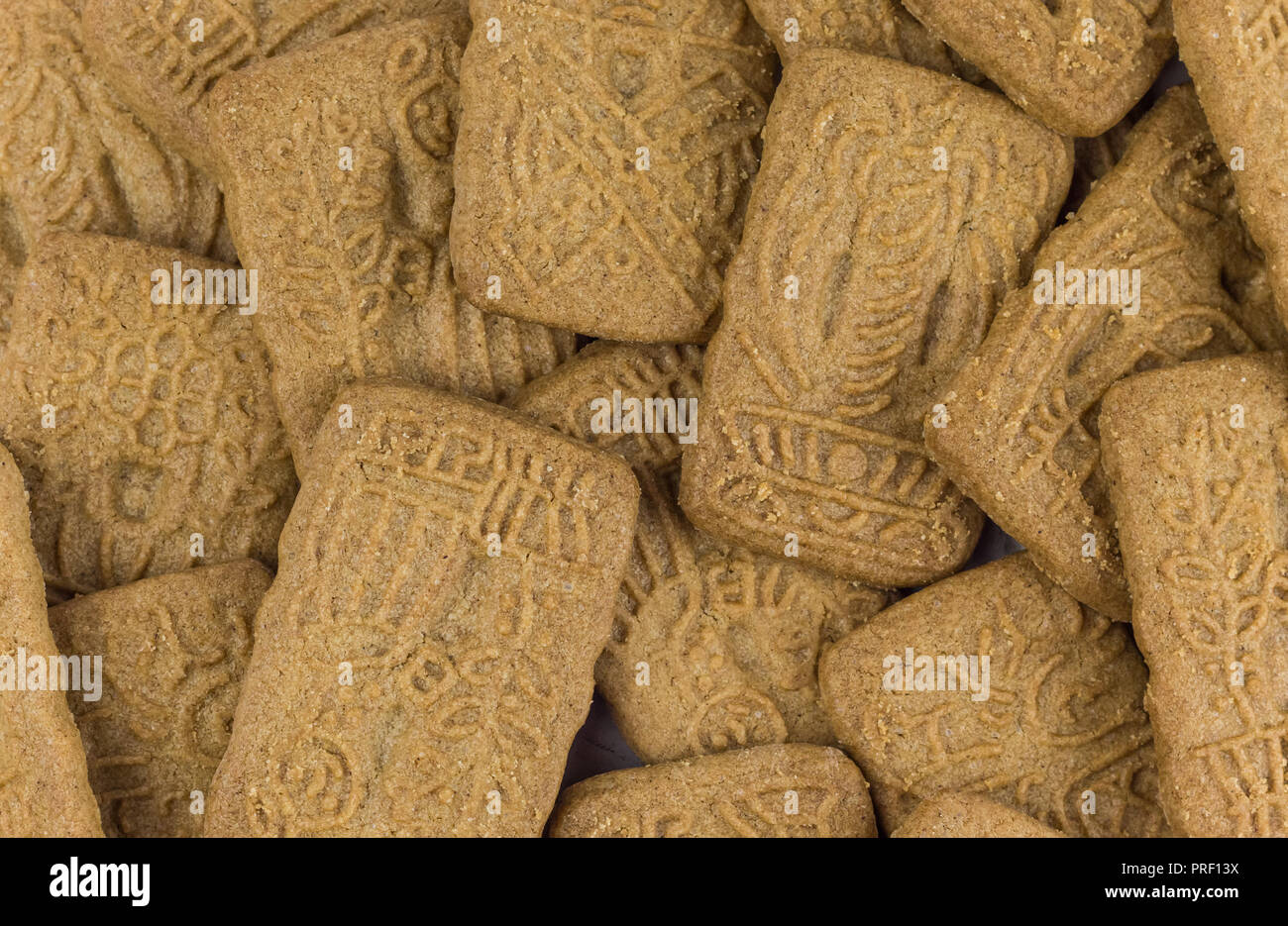 Traditional dutch Speculaas cookies for celebration of Sinterklaas