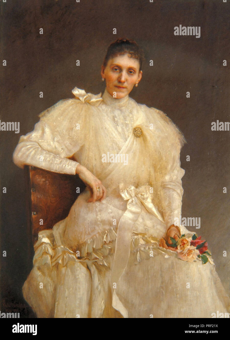 Bukovac Vlaho - Portrait of Baroness Ivke Vranyczany 1 Stock Photo - Alamy