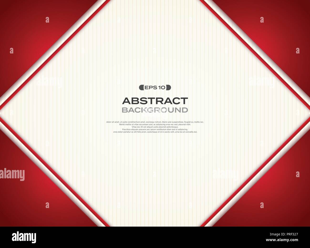 abstract of gradient red background paper with space, vector eps10 Stock Vector