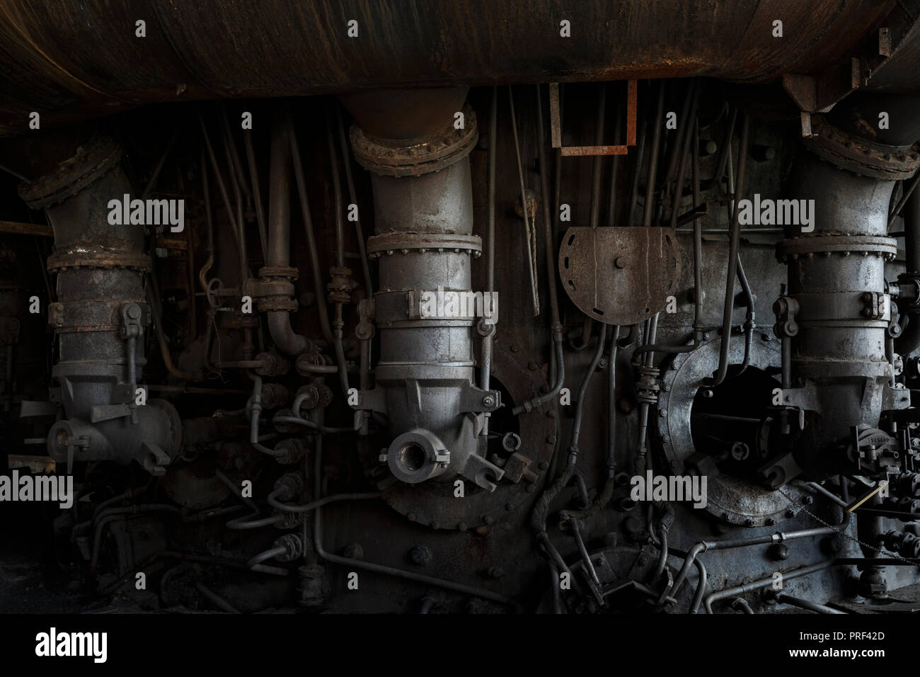 Ostrava, Czech Republic - August 21, 2018: Blast furnace in Lower Vitkovice, a national site of industrial heritage consisting of a unique collection  Stock Photo