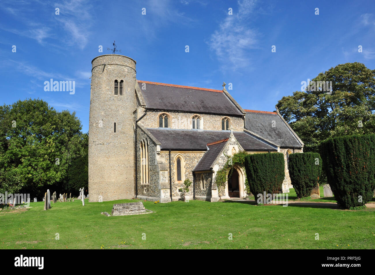 St Peter's Church, Snailwell, Cambridgeshire, England, UK Stock Photo