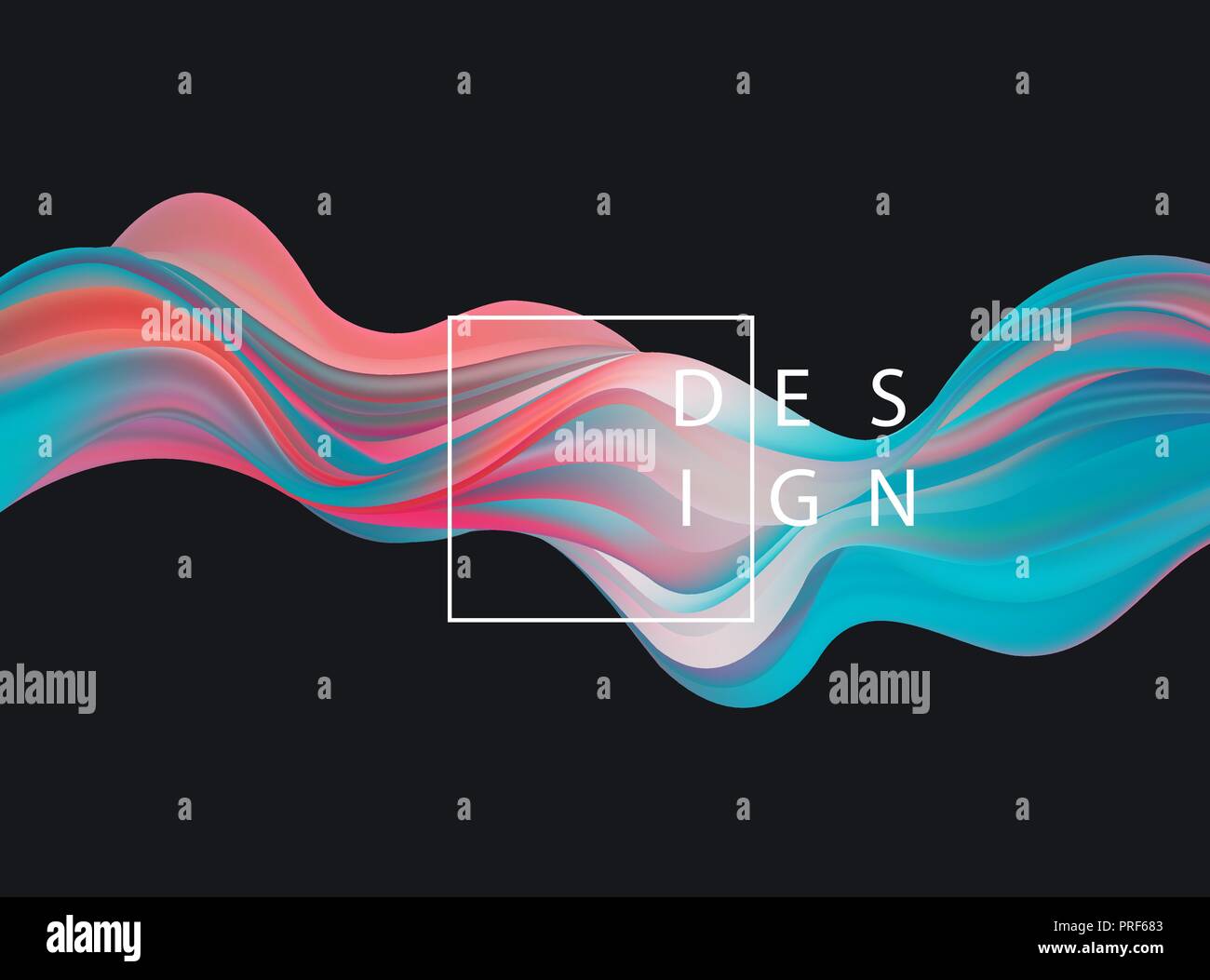 Abstract colorful vector background, color flow liquid wave for design ...