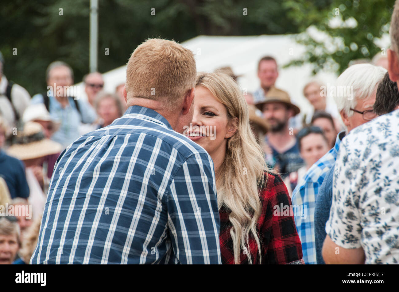 Around the UK - Countryfile Live - Ellie Harrison, in conversation - Outside Broadcast recording venue Stock Photo