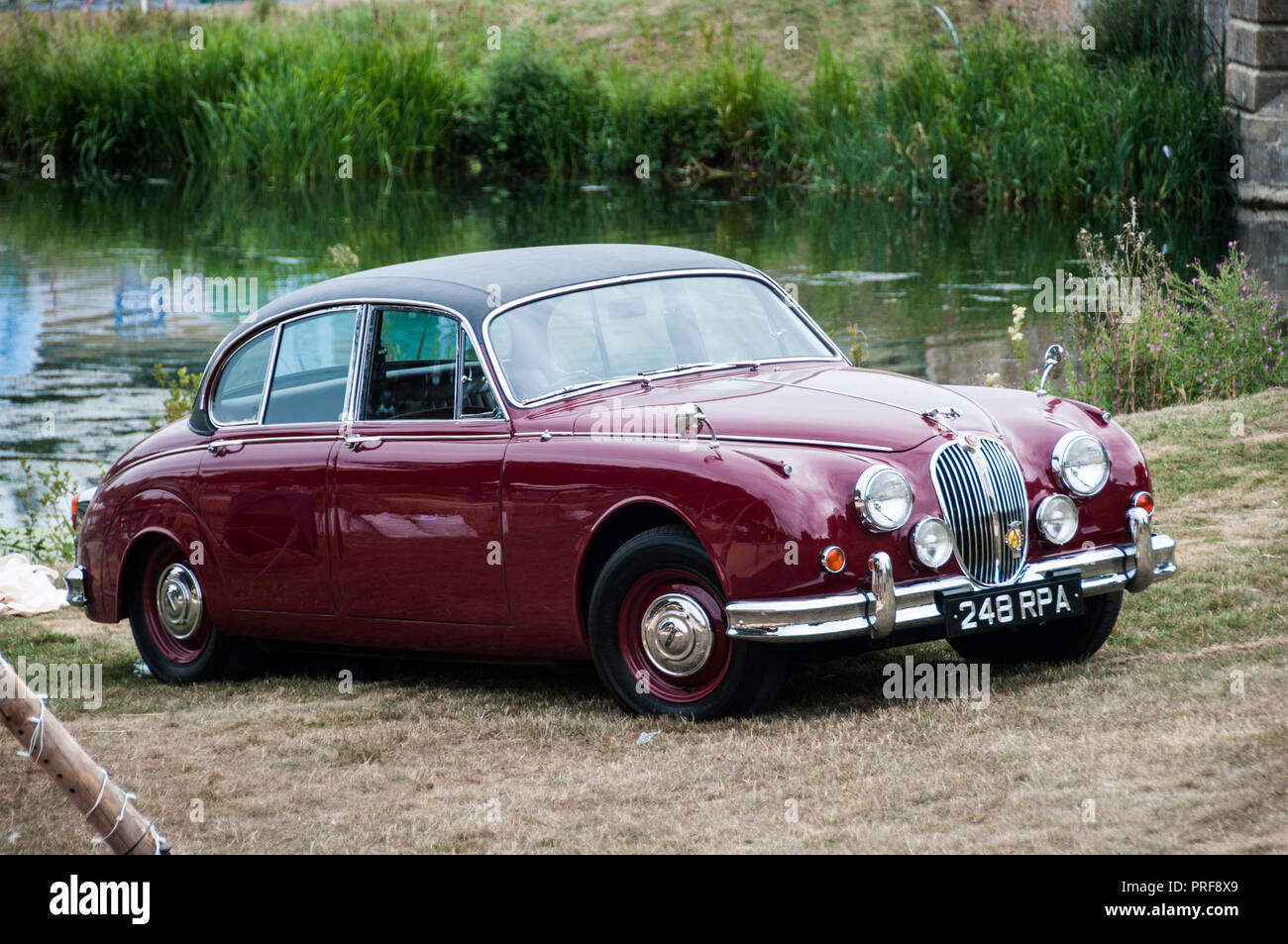 CAround the UK - Countryfile Live - The Jaguar car that was used in the TV series featuring John Thaw as Morse. Stock Photo