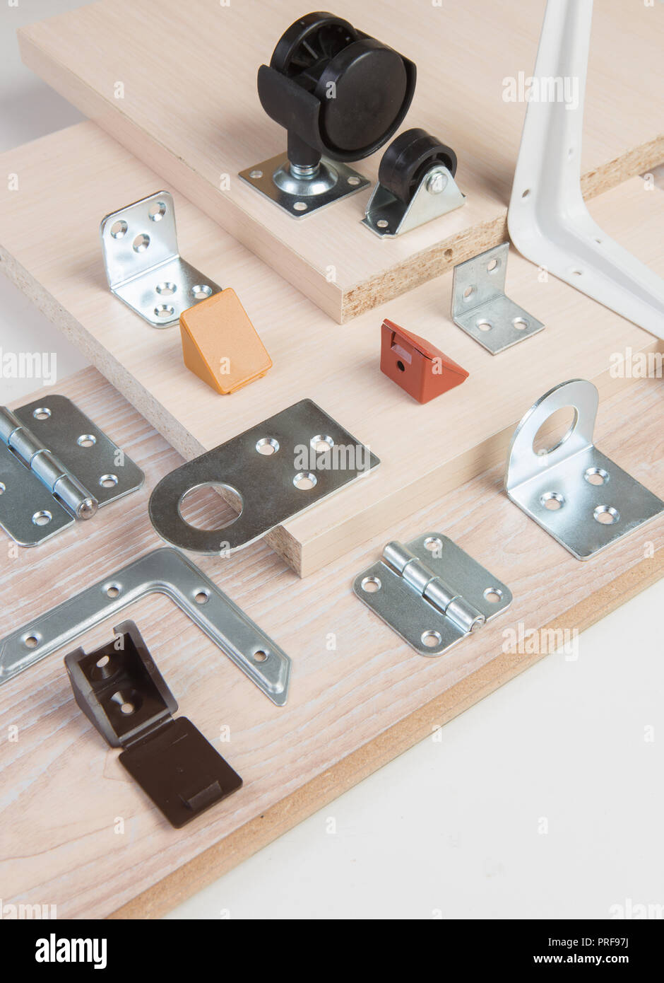 variety of components for assembly of furniture Stock Photo Alamy