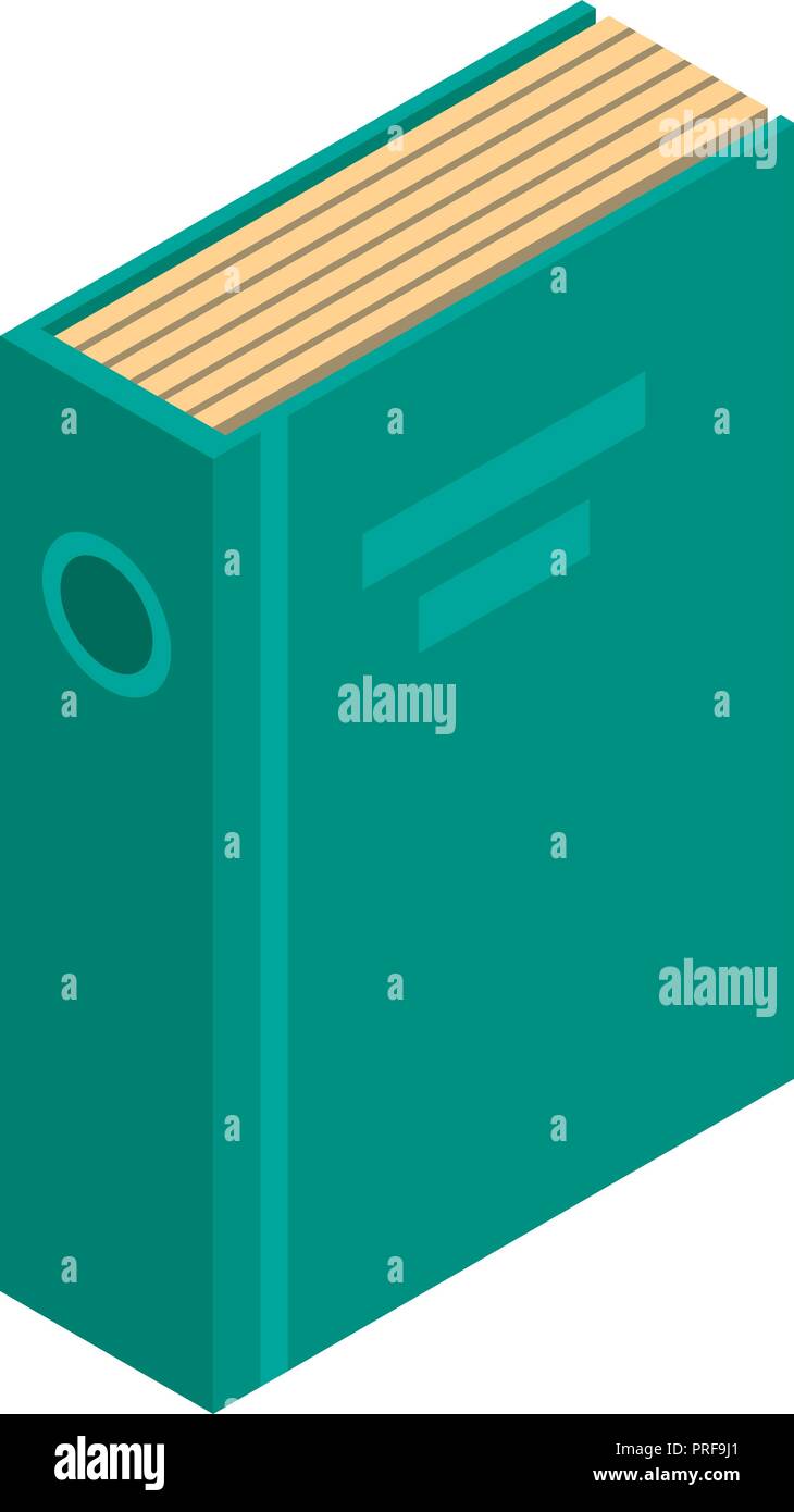 Green office folder icon, isometric style Stock Vector Image & Art - Alamy