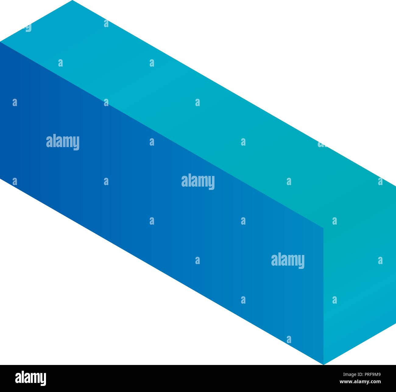 Minus sign icon, isometric style Stock Vector