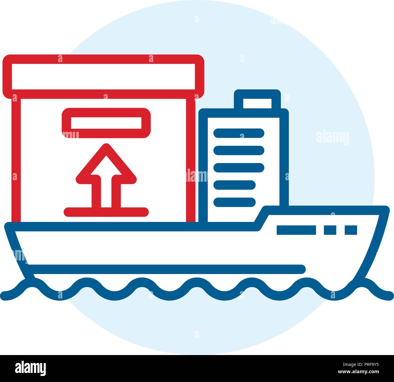 Cargo ship delivery icon, outline style Stock Vector Image & Art - Alamy
