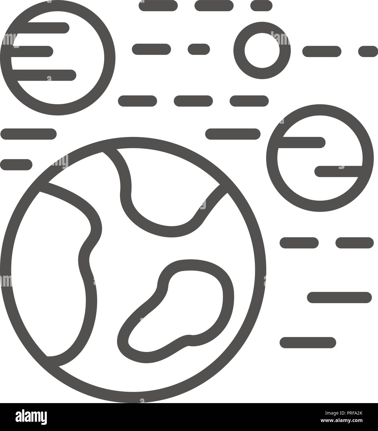 Solar system icon, outline style Stock Vector Image & Art - Alamy