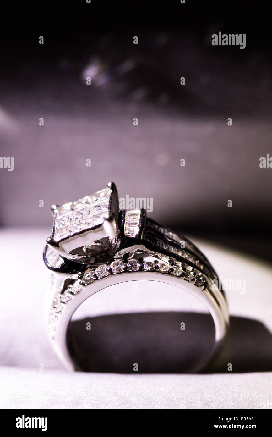 Princess Cut Engagement Ring In Box