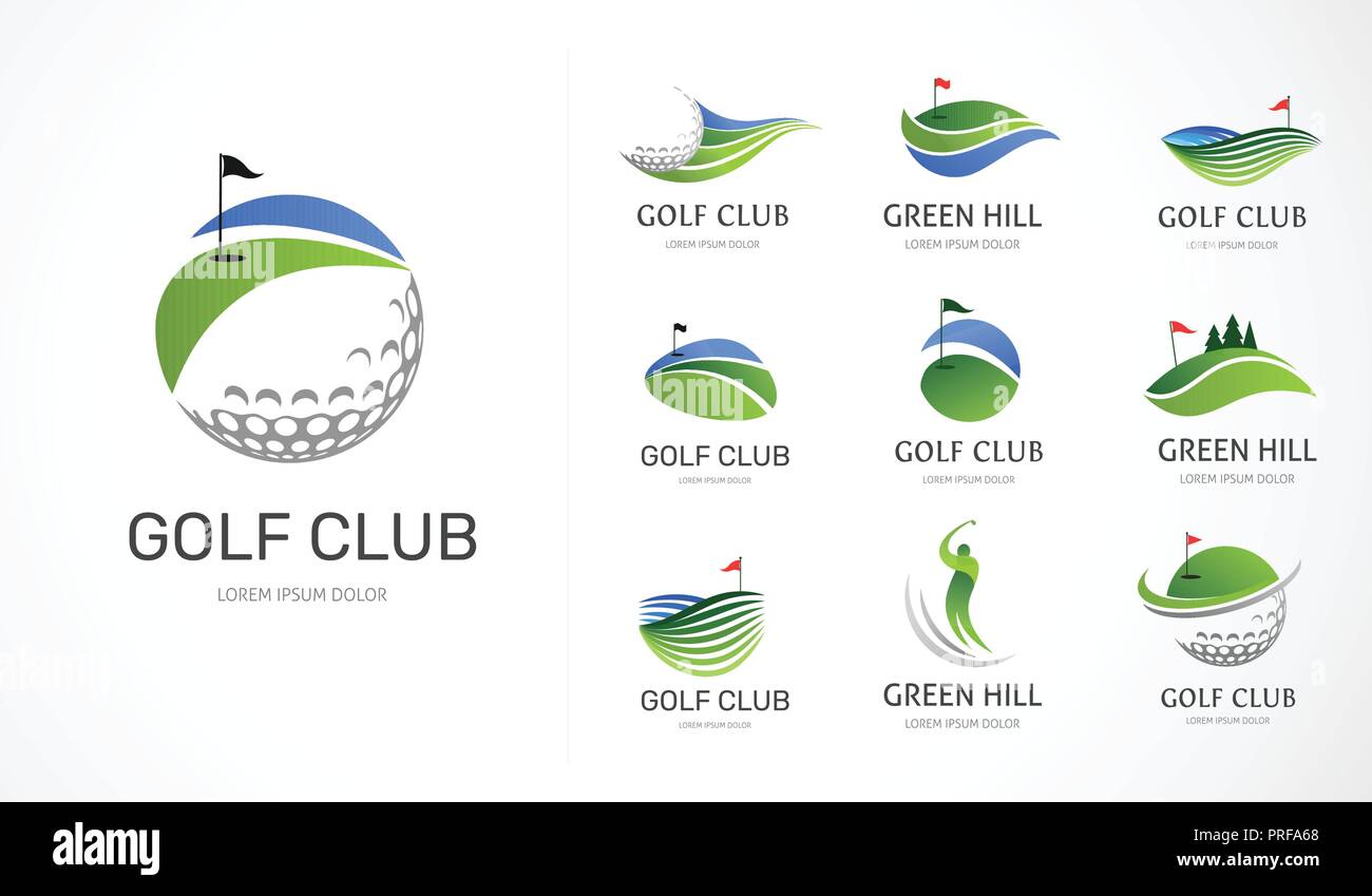 Golf club logo hi-res stock photography and images - Alamy
