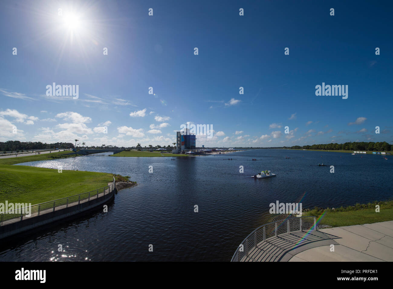 Sarasota, Florida, USA 29th September 2018. Finish Tower, FISA, Masters