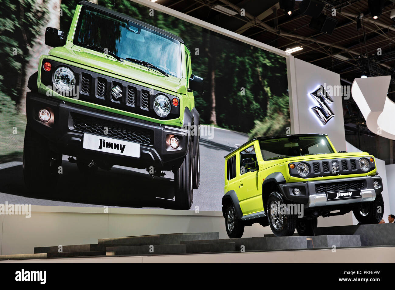 Small terrain SUV Suzuki Jimny was unveiled during the first day of International Paris Motorshow on Tuesday, October 2nd, 2018 in Paris, France. (CTK Stock Photo